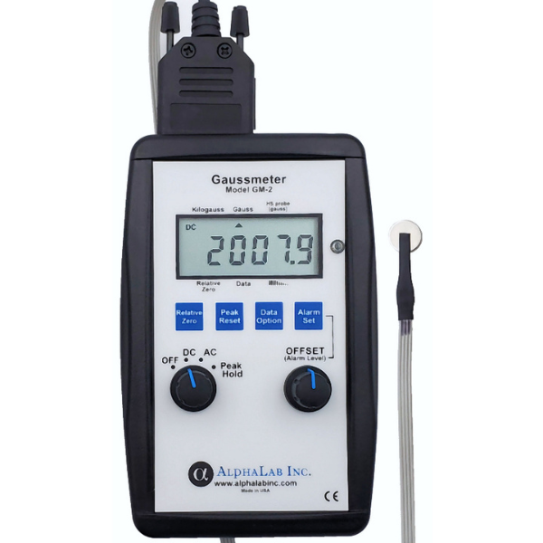 Alpha lab Gaussmeter Model GM2 with standard universal probes